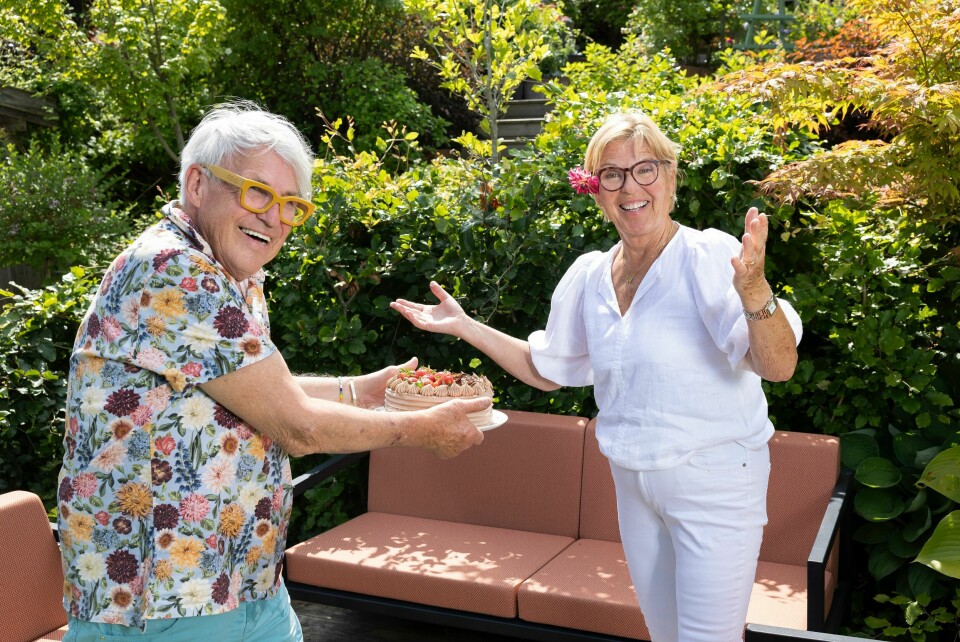 TID FOR MIMRING: Finn og Wenche deler historier fra 30 år med felles TV-historie, og et vennskap som har tålt både latter og alvor.