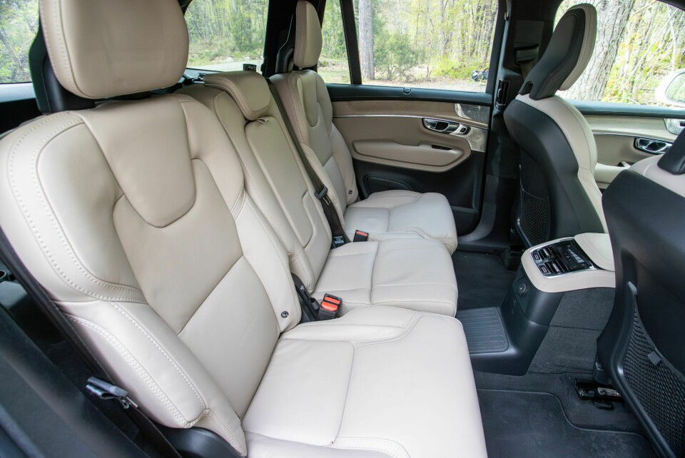 XC90: Det er ikke noe å utsette på bakseteplassen i XC90 heller.
