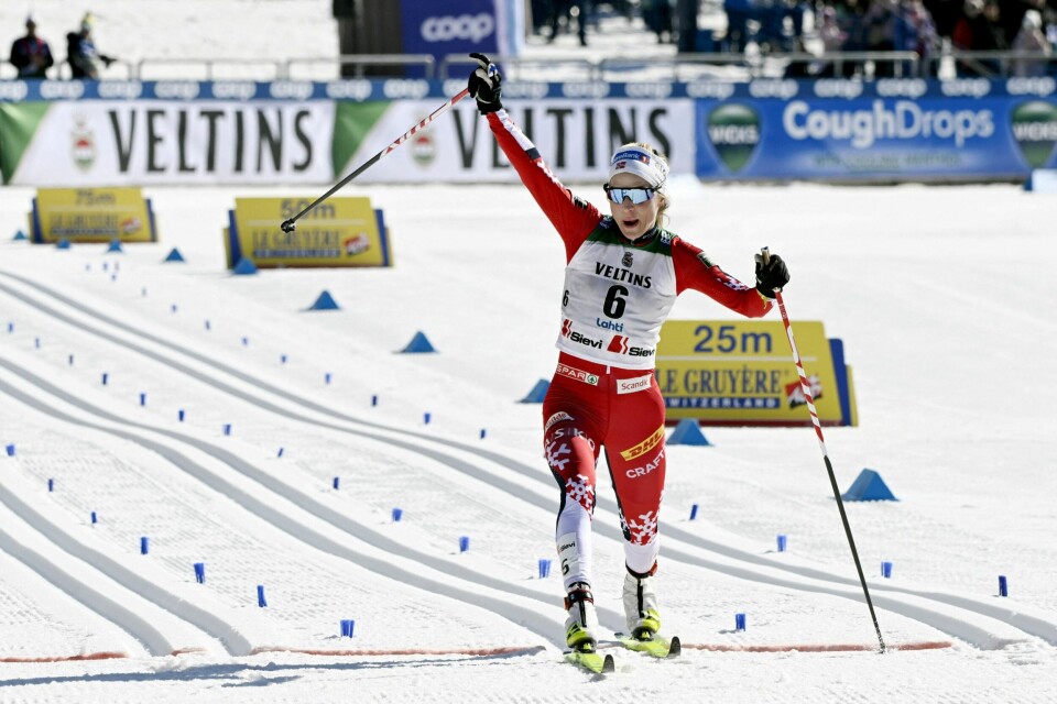 SISTE RUNDE: I sesongens aller siste renn ble det seier på femmila i Lahti i Finland 23. mars, to uker etter at hun mislyktes i å ta VM-gull i samme gren i Trondheim.