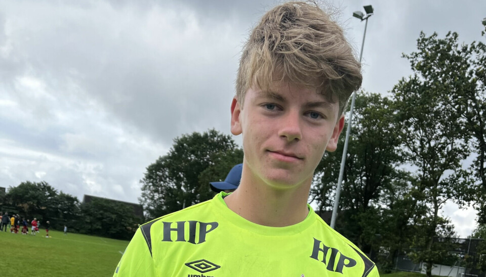 SPILTE ALLTID: Nicklas var en ekte fotballgutt, og han elsket å stå keeper.
