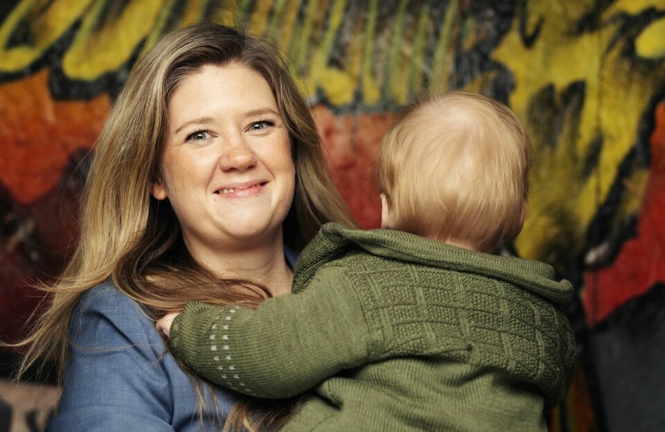 NYBAKT OG LYKKELIG: Sofie Høgestøl er inne i «Mammaperm – del 2» og setter stor pris på å være sammen med sønnen Mathias.