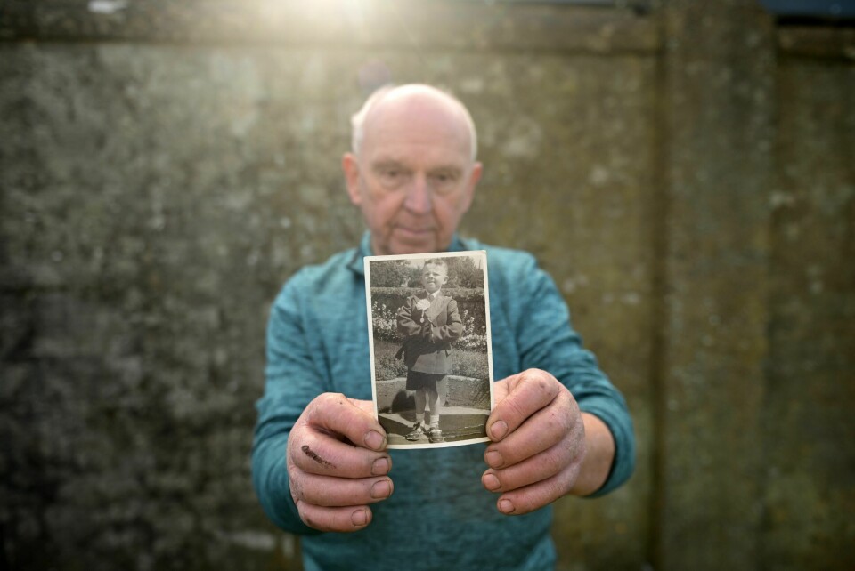 OVERLEVDE: PJ Haverty var ett av barna som overlevde. Han ble etterlatt av moren på skrekkens barnehjem i byen Tuan i Irland.