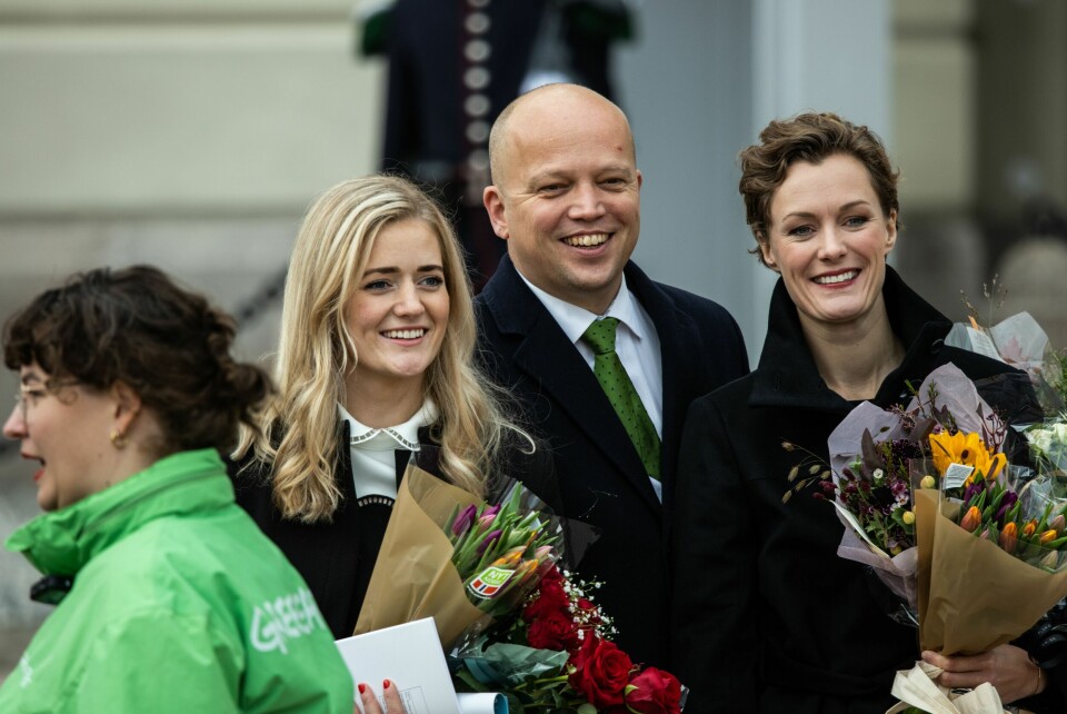 HISTORISK: 14. oktober 2021 ble Emilie presentert som Støre-regjeringens nye justis- og beredskapsminister. Sp-politikeren, som er utdannet jurist, ble tidenes yngste med sine 28 år.