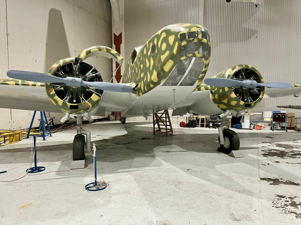 KUNSTFERDIG: Det italienske kamuflasjemønsteret, som de norske flyene også ble utstyrt med, er intrikat og karakteristisk.