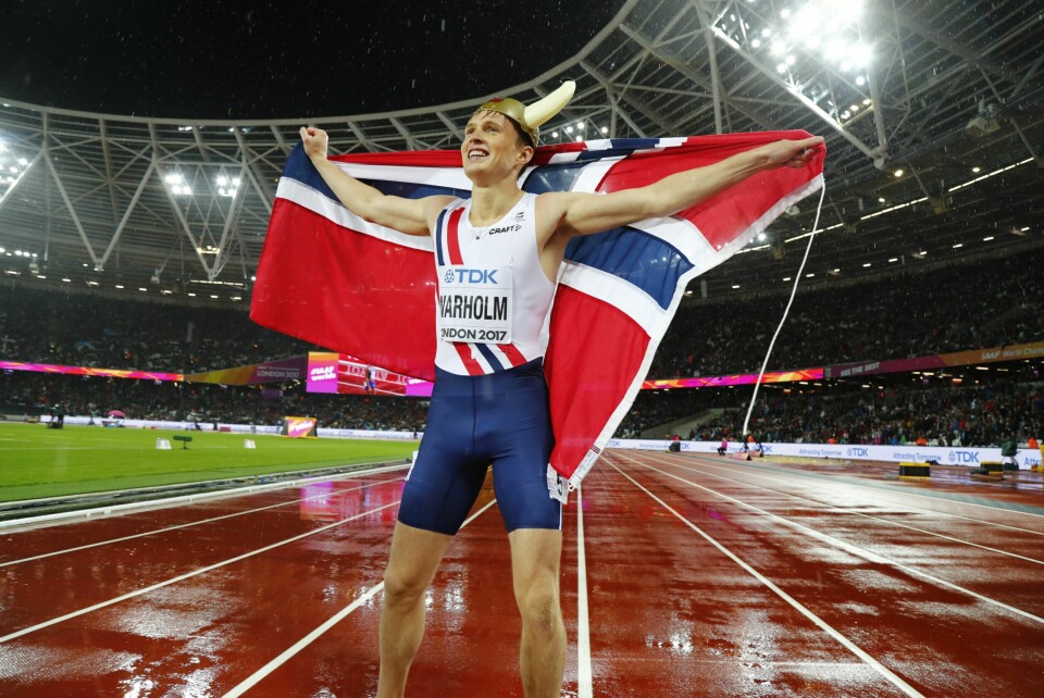HISTORISK: Karsten ble nasjonalhelt i 2017, da han løp seg til gull under VM i London. Han ble dermed første norske, mannlige verdensmester i en løpsøvelse.