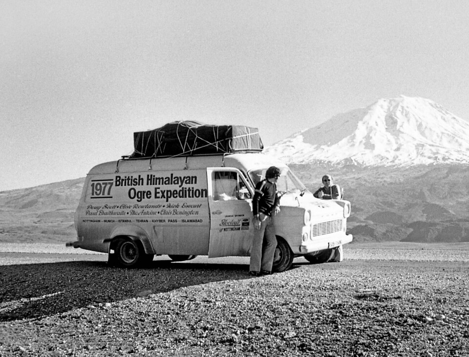 EKSPEDISJON: Transit i tjeneste for den britiske Himalayan Ogre Expedition i 1977.