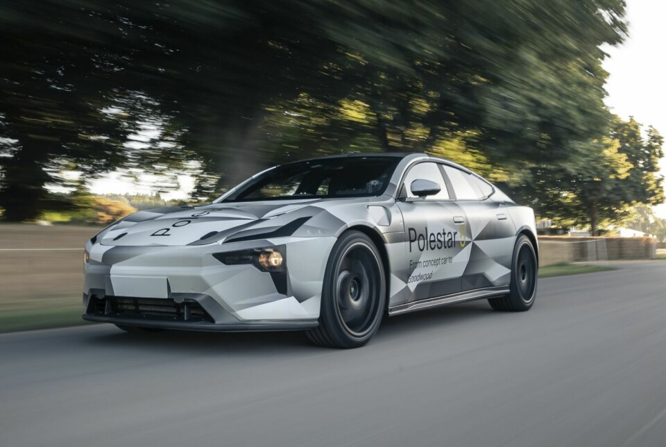 GOODWOOD: En prototype på Polestar 5 dukket opp på Goodwood Festival of Speed i 2022.