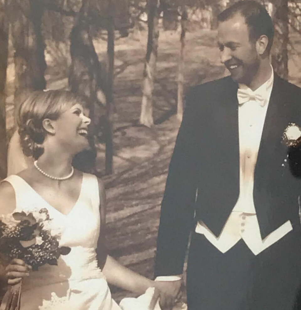 PORSELENSBRYLLUP: Ingrid var lykkelig gravid da hun og Jakob giftet seg 2. april 2005.
