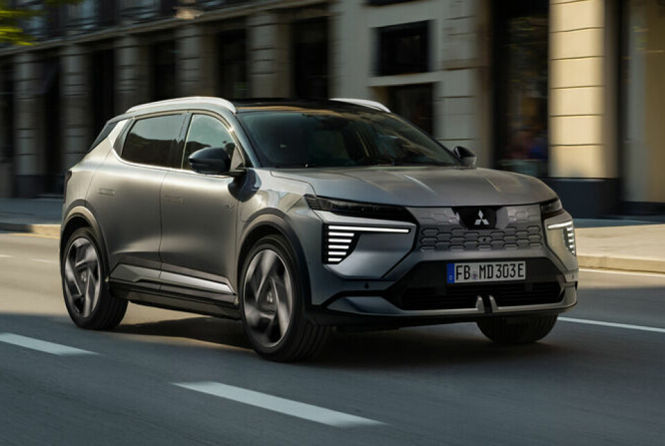 PÅ VEI: Elektriske Eclipse Cross kommer med 87 kWt batteri og 600 kilometer oppgitt rekkevidde.