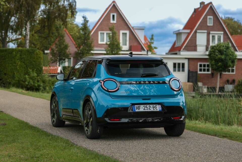 PRØVEKJØRT: Micra fås med både 40 og 52 kWt batteri, og en rekkevidde opptil 415 kilometer.