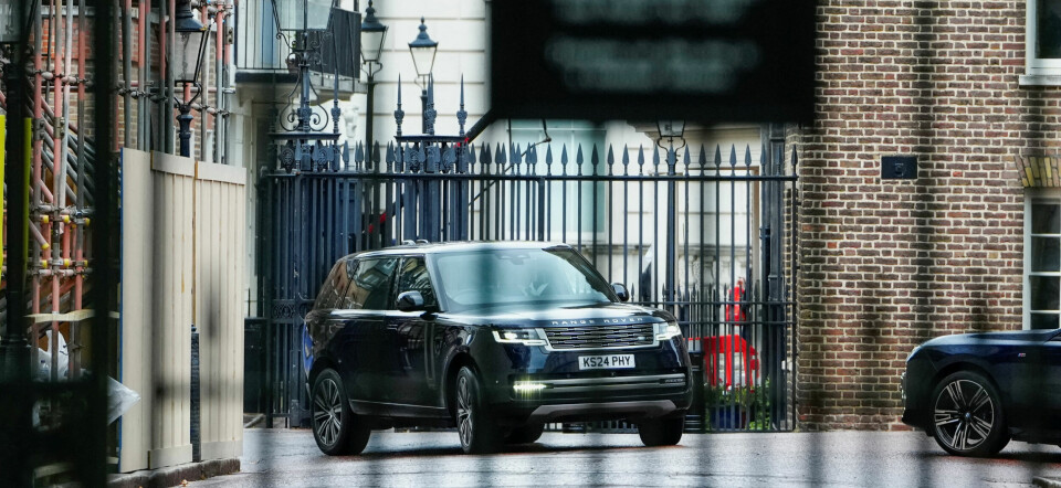I denne bilen var prins Harry på vei til Clarence House i London.