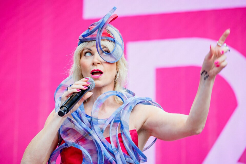 SANGSTJERNE: Bertine er fortsatt aktiv som artist og kommer snart med ny musikk. Her på scenen i juni i år.
