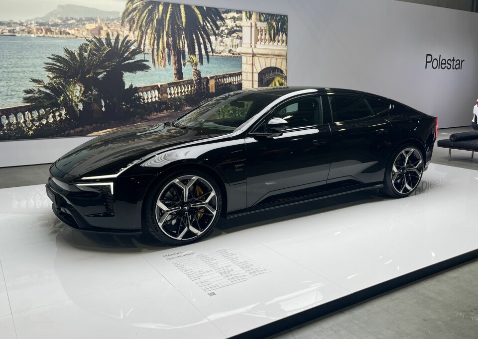 POLESTAR 5 PÅ OSLO MOTOR SHOW: Polestar 5 er bygget på en plattform i limt aluminiumsstruktur, med egenutviklet motor og 800V-arkitektur som leverer opptil 650 kW og 1015 Nm.