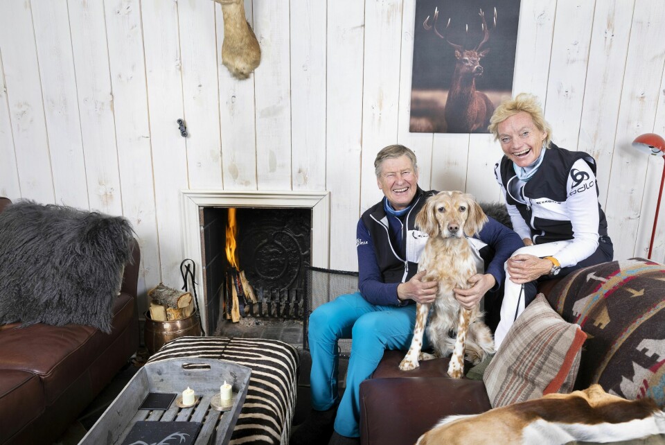 STOR LYKKE: I høst skal Anette og kjæresten, Hans Petter Myhre, tilbringe mye tid på hytta i Uvdal. Hun gleder seg stort til mye kvalitetstid på fjellet.