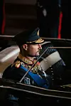 Kong Haakon i bilen A-5 i forbindelse med edsavleggelsen etter kong Haralds bortgang.